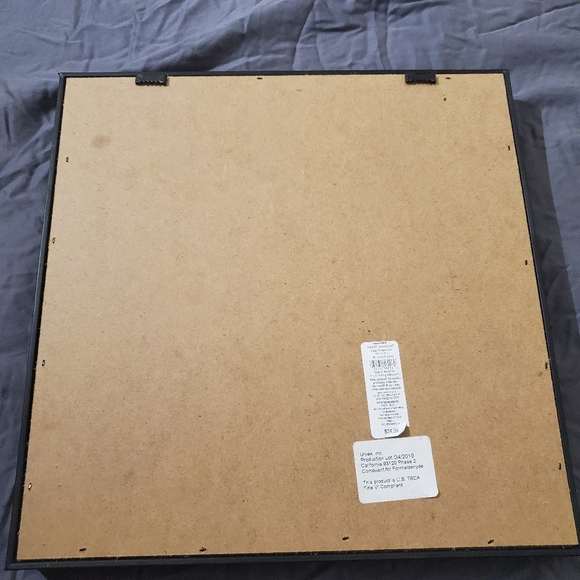 Rice Paper Butterfly 14-Inch Square Framed Canvas Wall Art - Picture 4 of 6